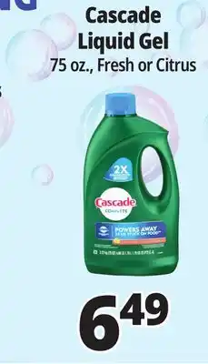 Ocean State Job Lot Cascade Complete Citrus Dishwasher Detergent with Dawn 75 oz offer