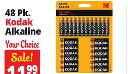 Ocean State Job Lot 48 Pk. Kodak Alkaline offer