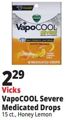Ocean State Job Lot Vicks VapoCOOL Severe Medicated Drops offer