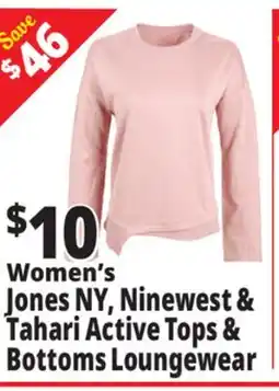 Ocean State Job Lot Women's Jones NY, Ninewest & Tahari Active Tops & Bottoms Loungewear offer