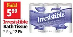 Ocean State Job Lot Irresistible Soft Impressions Bath Tissue 12 Count offer