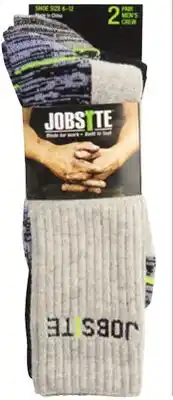 Ocean State Job Lot 2 Pk. Wool Blend Work Socks offer