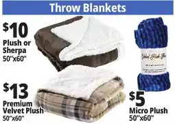 Ocean State Job Lot Throw Blankets offer