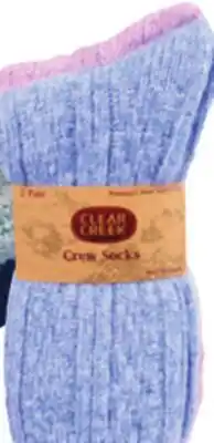 Ocean State Job Lot 2 Pk. Clear Creek Women's Boot Socks offer