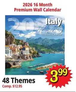Ocean State Job Lot 48 Themes 2026 16 Month Premium Wall Calendar offer