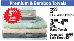 Ocean State Job Lot Premium & Bamboo Towels offer