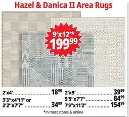 Ocean State Job Lot Hazel & Danica II Area Rugs offer