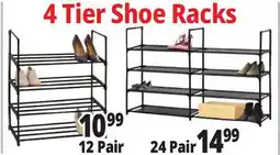 Ocean State Job Lot 4 Tier Shoe Racks offer