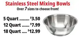 Ocean State Job Lot Stainless Steel Mixing Bowls offer