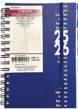 Ocean State Job Lot 2025-2026 Premiere 18 Month Student Planner 10 offer