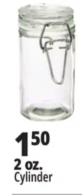 Ocean State Job Lot Spice Jar Glass 2oz Cylinder with Flip Top Lid offer