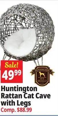 Ocean State Job Lot Huntington Rattan Cat Cave with Legs offer