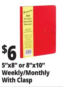 Ocean State Job Lot 5x8 or 8x10 Weekly/Monthly With Clasp offer