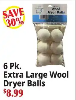 Ocean State Job Lot 6 Pk. Extra Large Wool Dryer Balls offer
