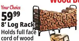 Ocean State Job Lot Outdoor Firewood Log Rack 8' offer