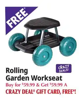 Ocean State Job Lot Rolling Garden Workseat offer