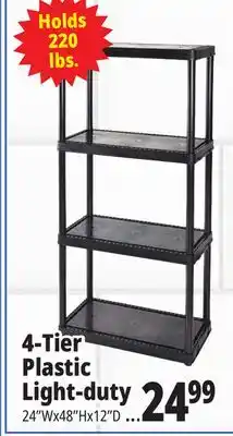 Ocean State Job Lot Extra Large Heavy Duty 4 Shelf offer
