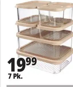 Ocean State Job Lot Home Living 7-Piece Glass Storage Set offer