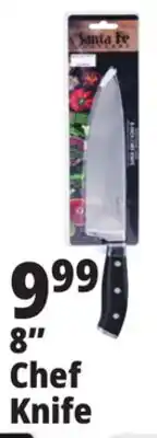 Ocean State Job Lot Santa Fe Professional Grade 8-Inch Chef Knife offer
