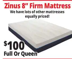 Ocean State Job Lot Zinus 8 Firm Mattress offer