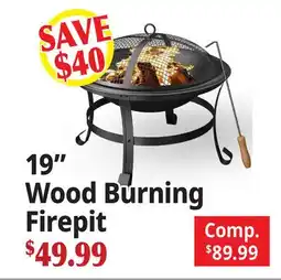 Ocean State Job Lot 19 Wood Burning Firepit offer