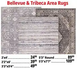 Ocean State Job Lot Bellevue & Tribeca Area Rugs offer