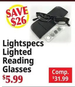 Ocean State Job Lot Lightspecs Lighted Reading Glasses offer