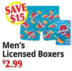 Ocean State Job Lot Men's Licensed Boxers offer