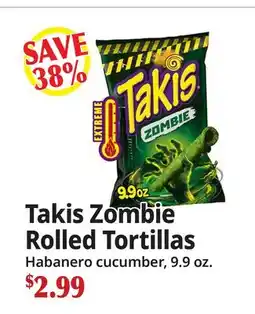 Ocean State Job Lot Zombie Rolled Tortillas offer