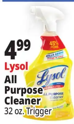 Ocean State Job Lot Lysol All Purpose Lemon Breeze Cleaner 32 oz offer
