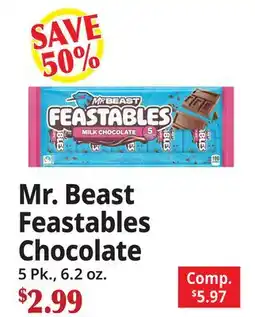 Ocean State Job Lot Feastables Chocolate offer