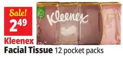Ocean State Job Lot Kleenex Ultra Soft Pocket Pack Face Tissues 12 Count offer