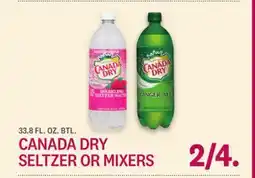 Kings Food Markets CANADA DRY SELTZER OR MIXERS offer
