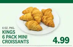Kings Food Markets KINGS 6 PACK MINI CROISSANTS offer