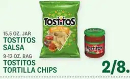 Kings Food Markets 15.5 OZ. JAR TOSTITOS SALSA, 9-13 OZ. BAG TOSTITOS TORTILLA CHIPS offer