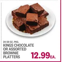 Kings Food Markets KINGS CHOCOLATE OR ASSORTED BROWNIE PLATTERS offer