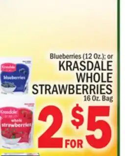 C Town KRASDALE WHOLE STRAWBERRIES 16 Oz. Bag offer