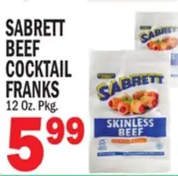 C Town SABRETT BEEF BEEF COCKTAIL FRANKS offer
