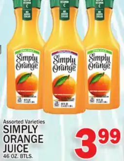 C Town SIMPLY ORANGE JUICE offer