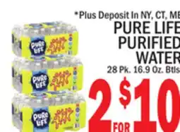 C Town PURE LIFE PURIFIED WATER offer