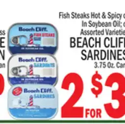 C Town BEACH CLIFF SARDINES offer