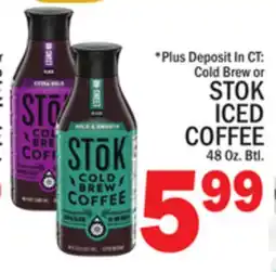 C Town STOK ICED COFFEE offer