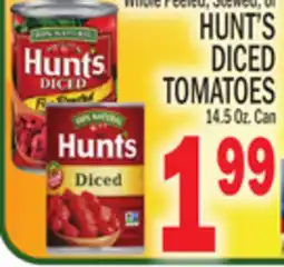 C Town HUNT'S DICED TOMATOES offer