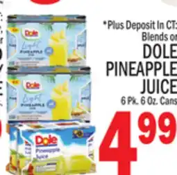 C Town DOLE PINEAPPLE JUICE offer