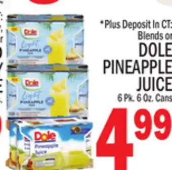 C Town DOLE PINEAPPLE JUICE offer