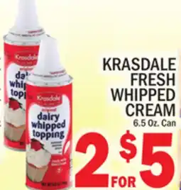 C Town KRASDALE FRESH WHIPPED CREAM offer