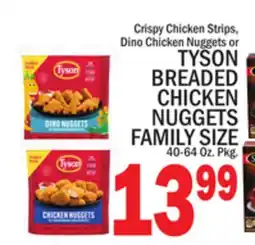 C Town TYSON BREADED CHICKEN NUGGETS FAMILY SIZE offer