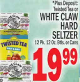 C Town WHITE CLAW HARD SELTZER offer
