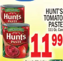 C Town HUNT'S TOMATO PASTE offer
