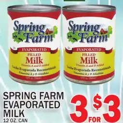 C Town SPRING FARM EVAPORATED MILK offer